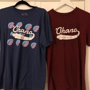 Set of two Disney themed tees